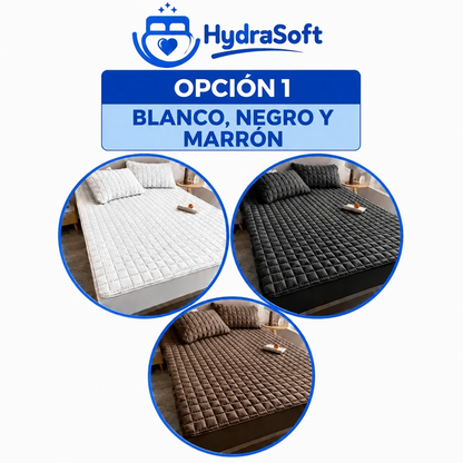 [PAGÁ 1, LLEVÁ 3] HydraSoft™ Juego de Cama Impermeable Premium – Cubrecama + 2 Fundas de Almohada